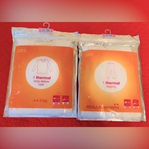 English Marks & Spencer thermal legging & thermal vest long sleeves Age 13-14